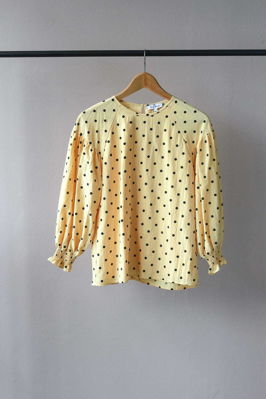 Love Bonito Polka Dot Balloon Sleeve Top