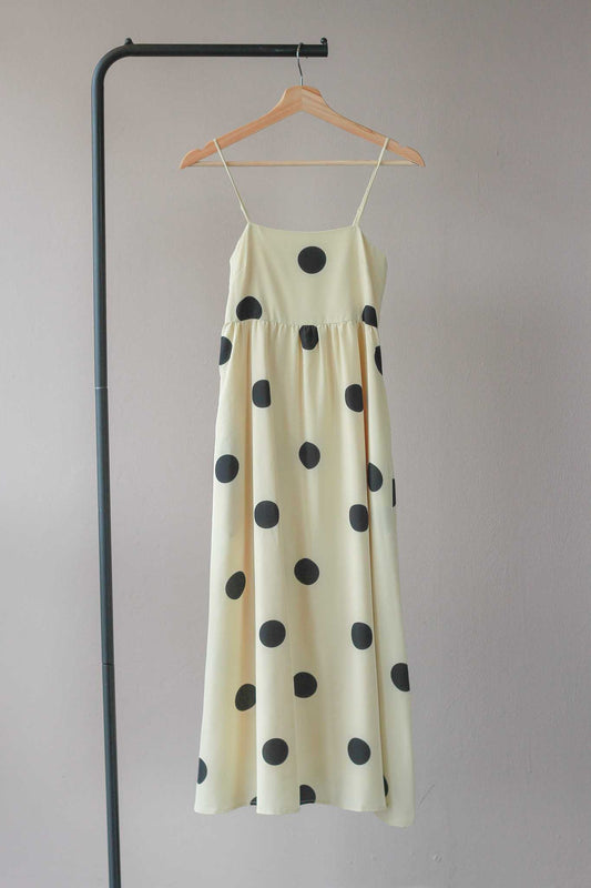 Diamond Mojitto Polkadot Midi Dress