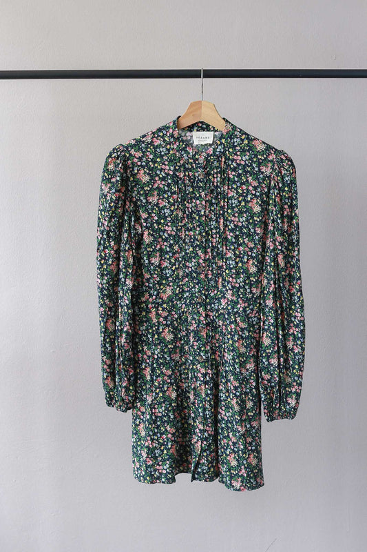 Sezane Floral Button Down Dress