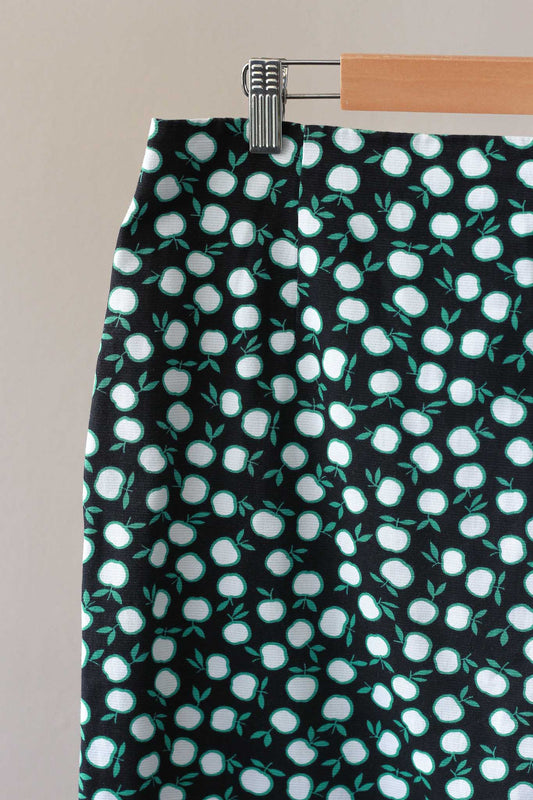 iROO A-Line Apple Print Skirt