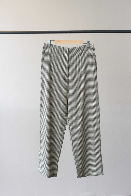 Massimo Dutti Houndstooth Straight Leg Pants