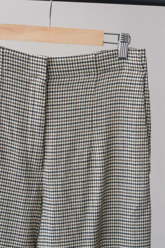 Massimo Dutti Houndstooth Straight Leg Pants