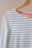 Joules Striped Harbour Top with Sausage Dog Print