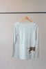 Joules Striped Harbour Top with Sausage Dog Print