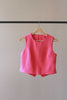 Hot Pink Tank Top with Back Cut-Out