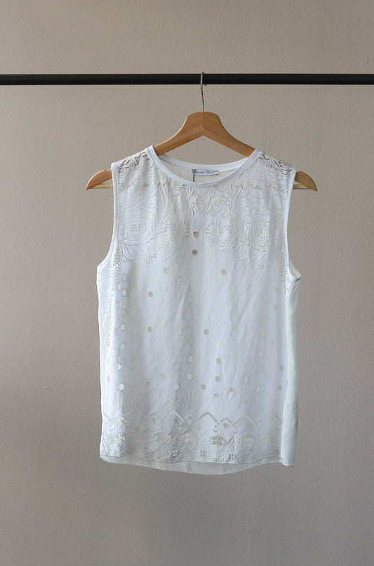 Zara Basic Collection Eyelet Tank Top