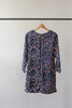 Warehouse Abstract Print Tunic Dress with Shoulder Pad