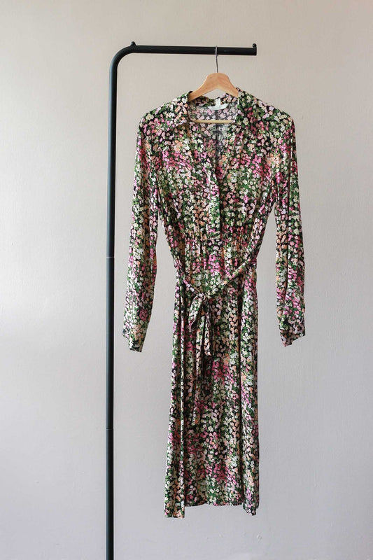 H&M Floral Belted Maxi
