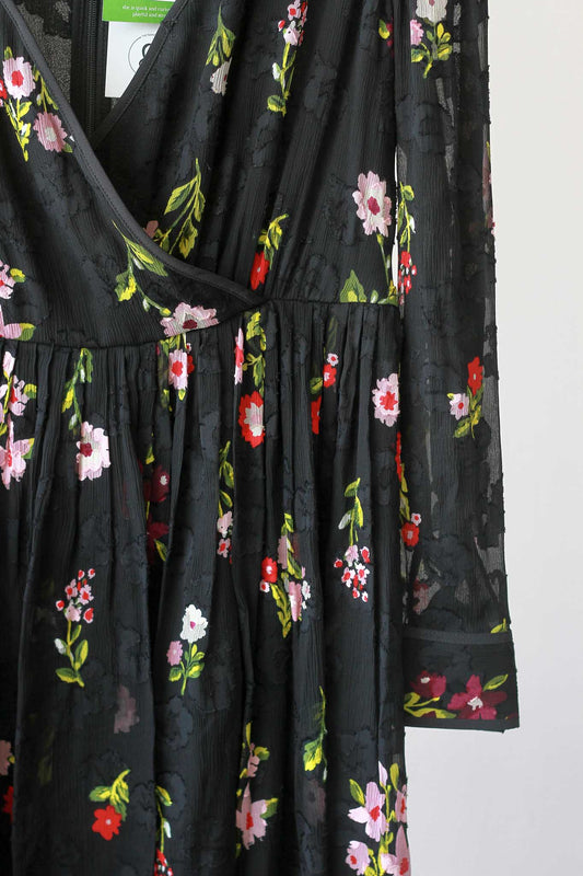 Kate Spade Floral Chiffon Mini Dress