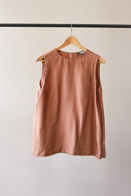 Jac + Jack Boat Neck Silk Top