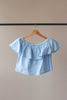 The Editor's Market Off-Shoulder Tiered Crop Top