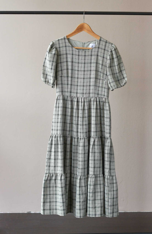 AForArcade Tiered Plaid Dress