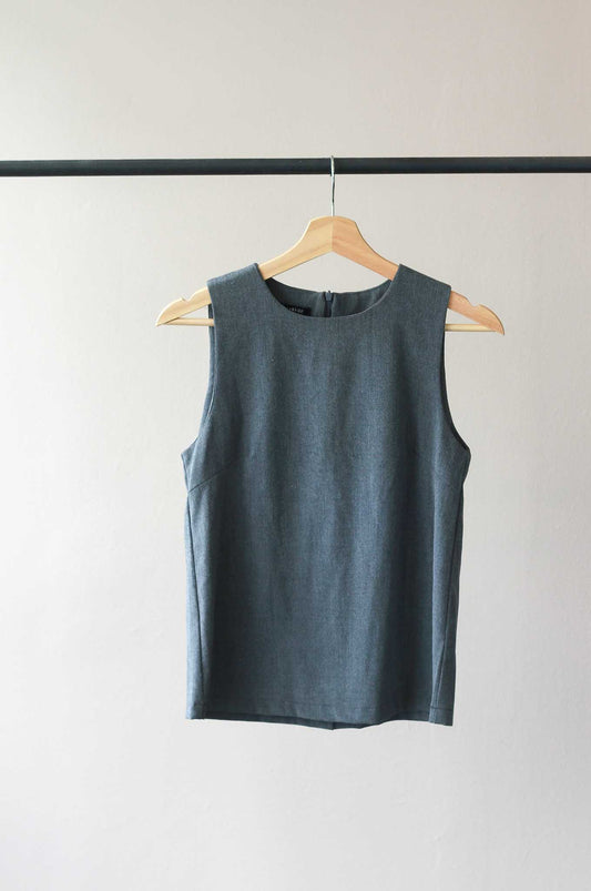 Ellysage Shell Top with Back Slit