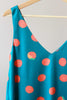 Le Petit Society Orange Printed V-Neck Shift Dress