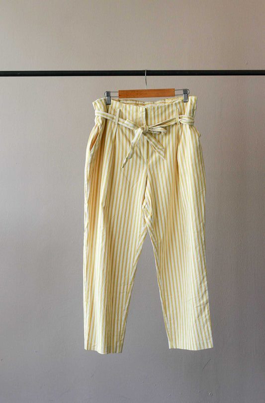 Warehouse Striped Belted Trouser