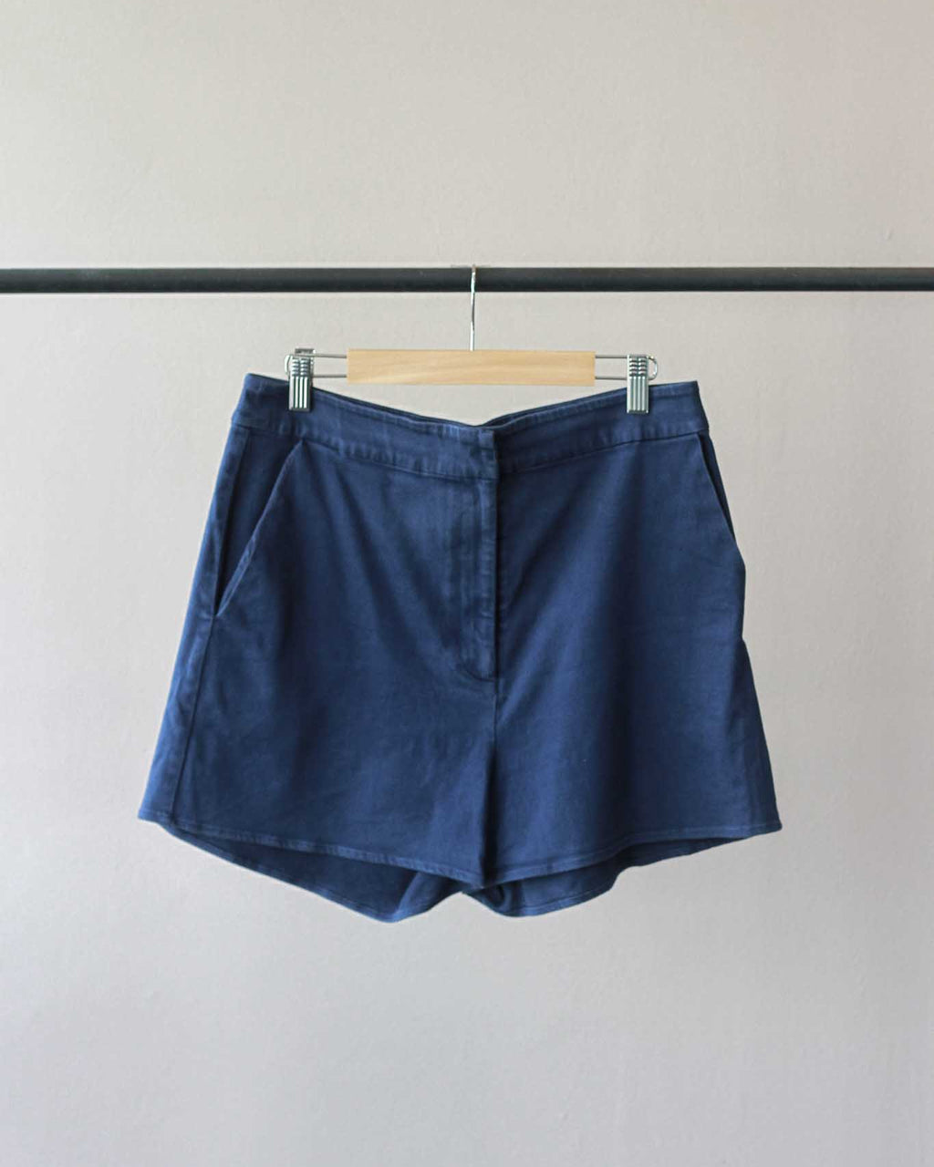 Cotton Twill High-Waisted Shorts - Our Second Nature