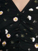 Pomelo Collection V-Neck Emboidered Floral Dress