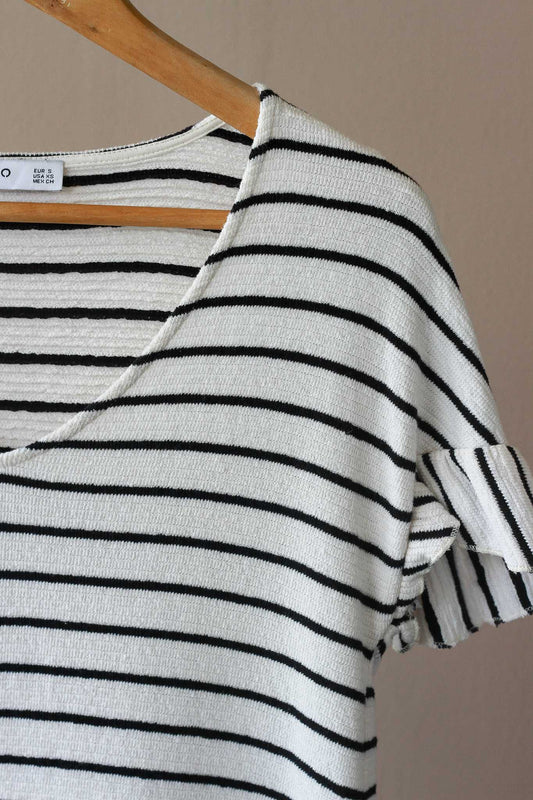 Mango Basics Striped Shirt Dress