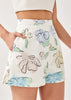 Love Bonito Kalia Tailored Shorts in Unfolding Blooms