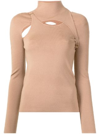 Dion Lee E-Hook Holster Hybrid Knitted Top