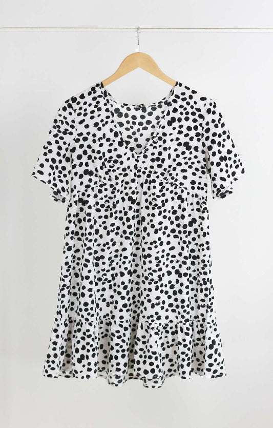 Influence Dotted Babydoll Dress