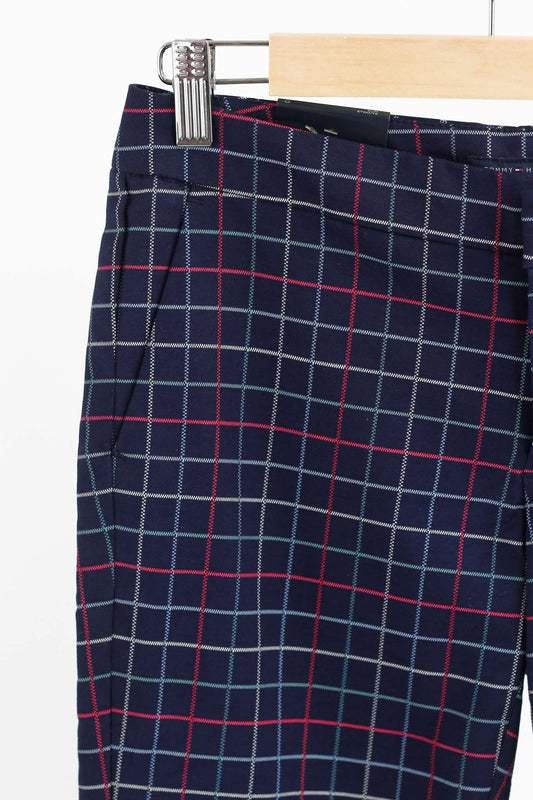 Tommy Hilfiger Checkered Slim Leg Cuffed  Pants