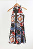 Fashmob Abstract Print Collared Dress