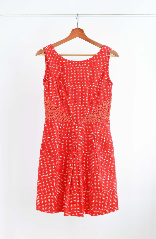 Dotted Fit & Flare Dress