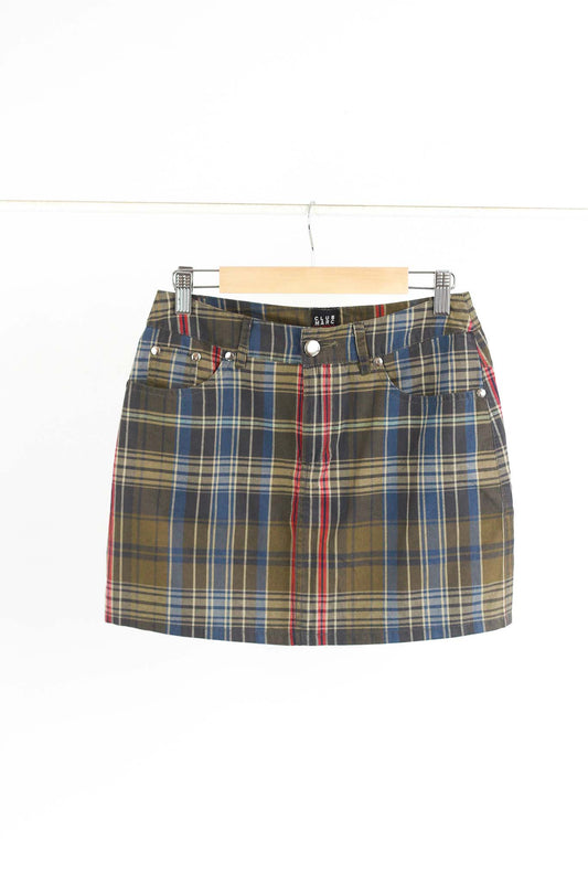 Club Monaco Plaid Mini Skirt