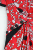 Self Portrait V-Neck Floral Front Button Dress