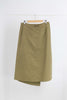 Lalu Overlap A-Line Skirt with Belt