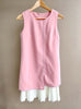 Pleated Hem Layered Dress