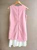 Pleated Hem Layered Dress