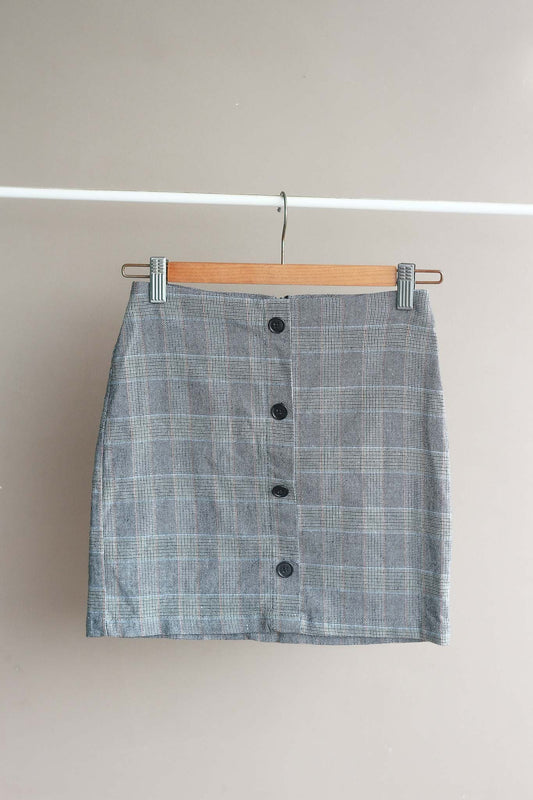 Pull & Bear Glen Plaid Skirt