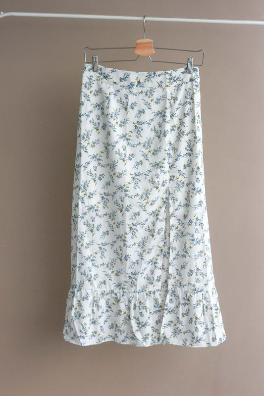 Amble Floral Skirt with Front Slit