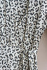 Zara Animal Print Satin Wrap Dress
