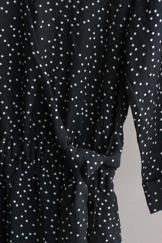 V-Neck Polka Dot Romper