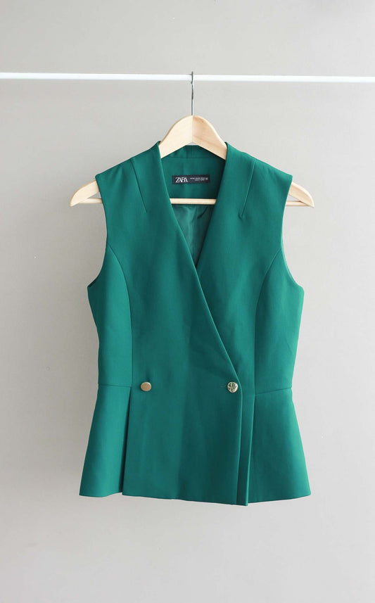 Zara Vest with Gold Buttons