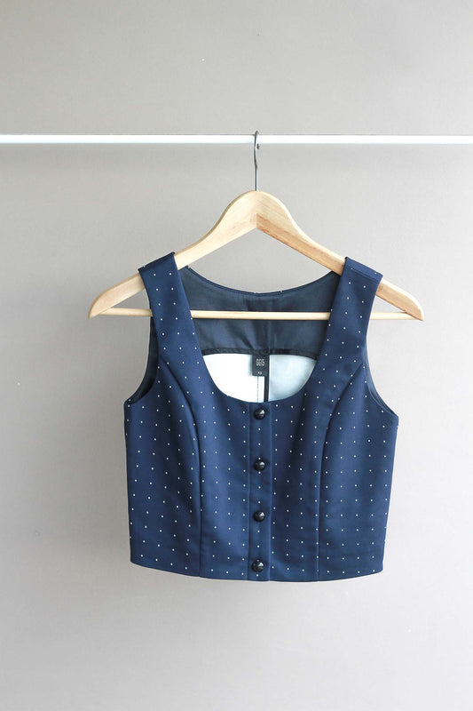 GG<5 Dotted Crop Top