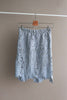 Dusty Grey Elastic Waist Laced Skirt