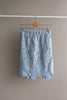 Dusty Grey Elastic Waist Laced Skirt